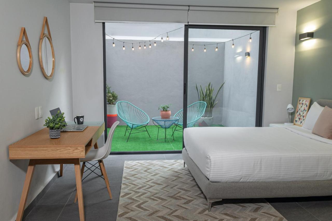Апартаменты Niu Modern & Centric Lofts Мехико Экстерьер фото